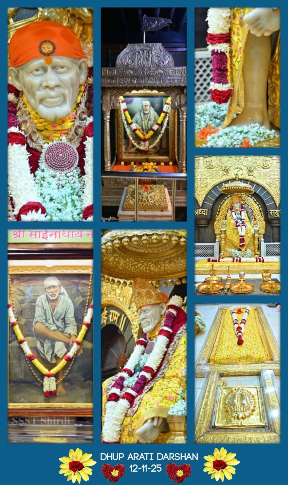 Shree Shirdi Sai Baba 4 Arth's - Kakada Aarti, Madhyana Aarti, Doop Aarti, Shej Aarti, Thursdays Chavadi Utshav Maharashtra, India